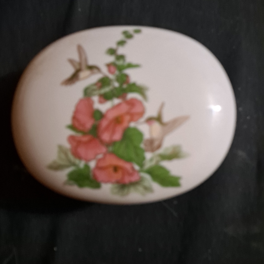 Vintage Otagiri Hummingbird Japan trink box
